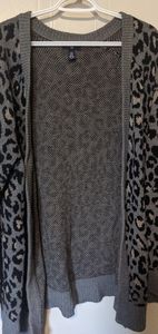 Gap XXL Leopard Print Cardigan